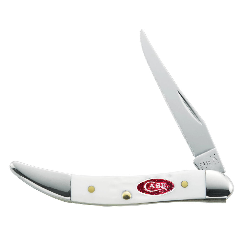 Case Small Texas Toothpick White Synthetic Sparxx Pocket Knife – Swiss Knife  Shop