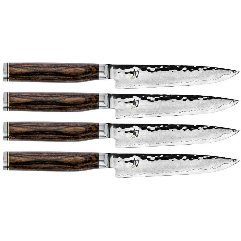 Shun 4 Piece Shima Steak Knife Set, Natural