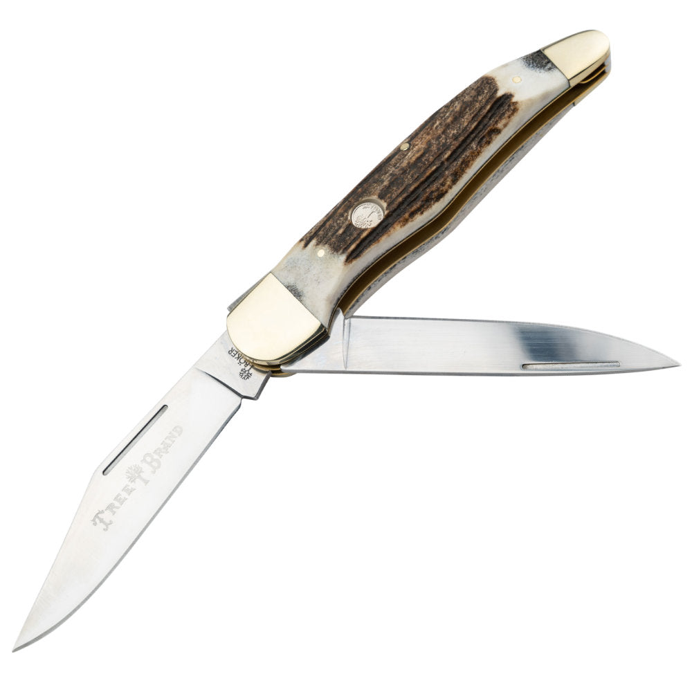 Böker Traditional Series Medium Stockman Brown Bone Pocket Knife