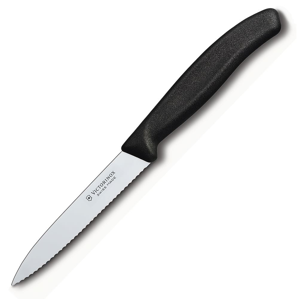 Schraf 4 Serrated Paring Knife with TPRgrip Handle