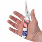 Case Boy Scouts of America RussLock US Flag Pocket Knife in Hand