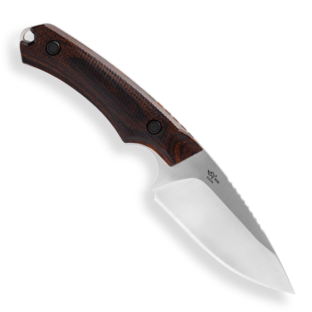 Buck 664 Alpha Hunter Pro Fixed Blade Knife Walnut Back View