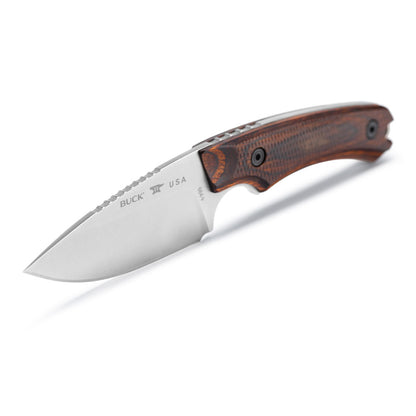 Buck 664 Alpha Hunter Pro Fixed Blade Knife Walnut Angled View