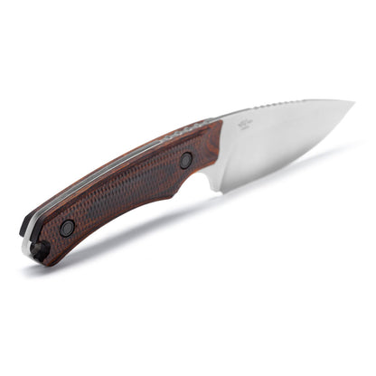 Buck 664 Alpha Hunter Pro Fixed Blade Knife Walnut Back Angle