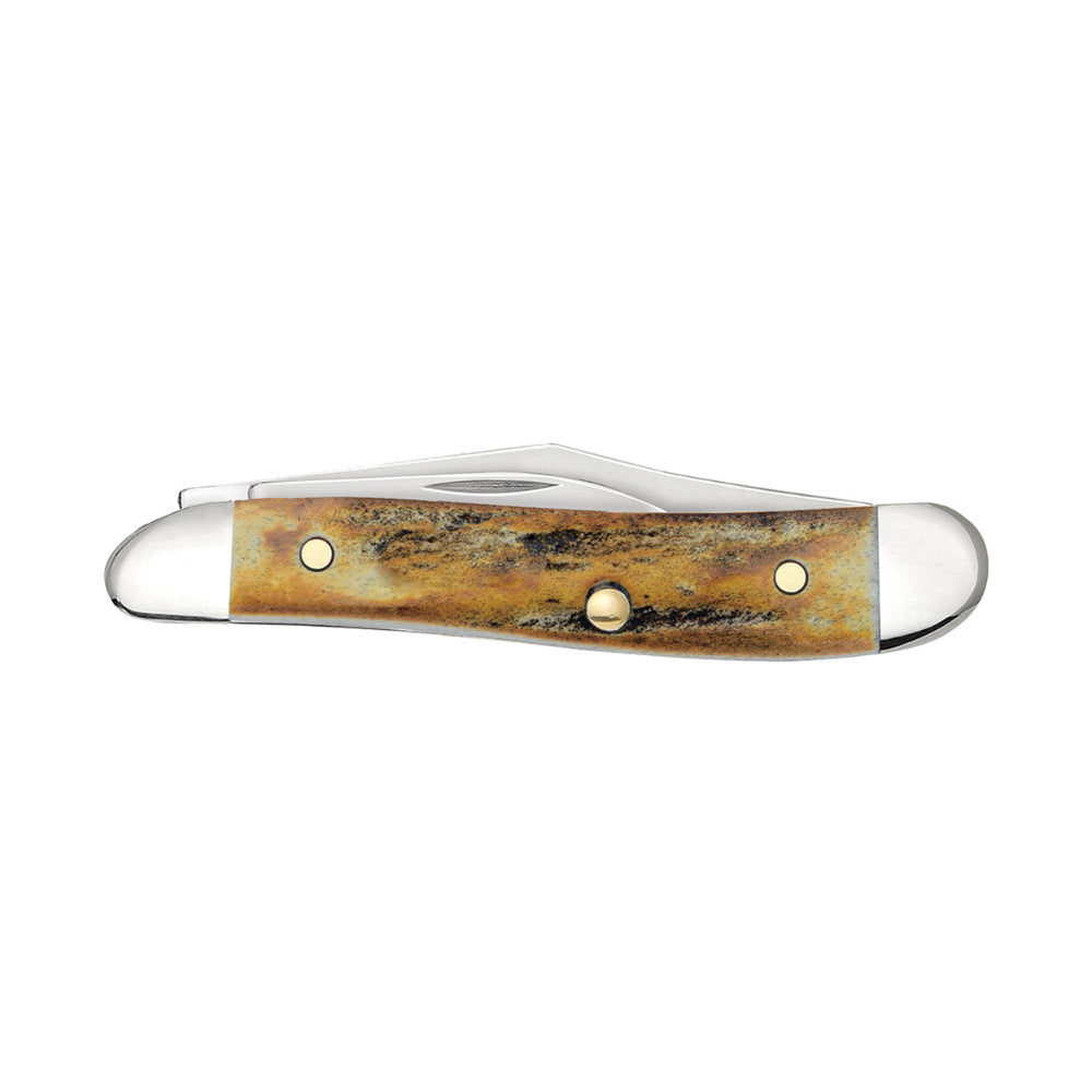 Case Peanut Genuine Stag Pocket Knife Back View