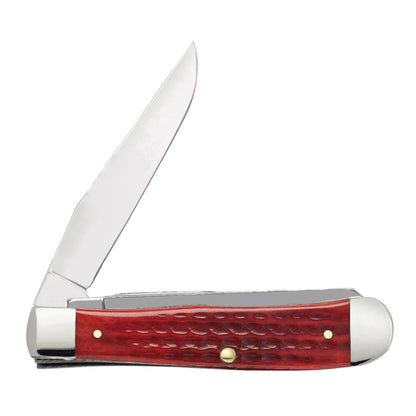 Case Trapper Pocket Worn Old Red Bone Pocket Knife