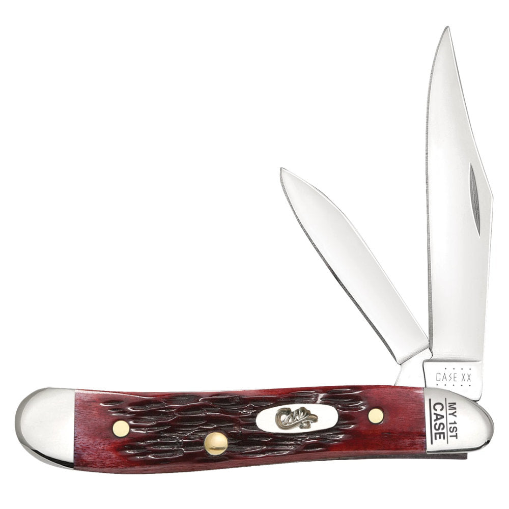 Case Peanut My First Case Pocket Worn Old Red Bone Pocket Knife at Swiss Knife Shop