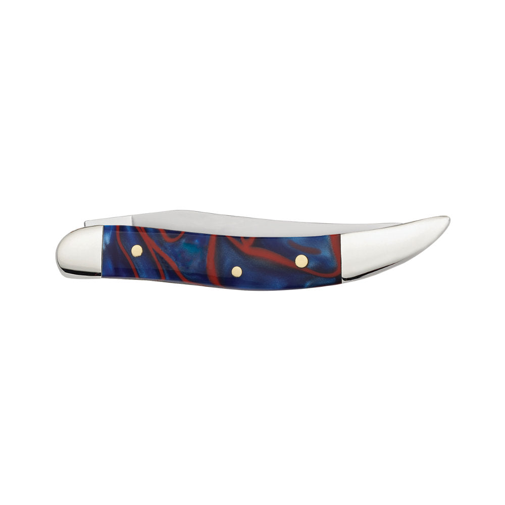 Case Small Texas Toothpick Patriotic Kirinite Pocket Knife Back Side