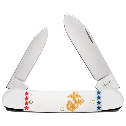 Case US Marine Corps Canoe White Pocket Knife at Swiss Knife Shop