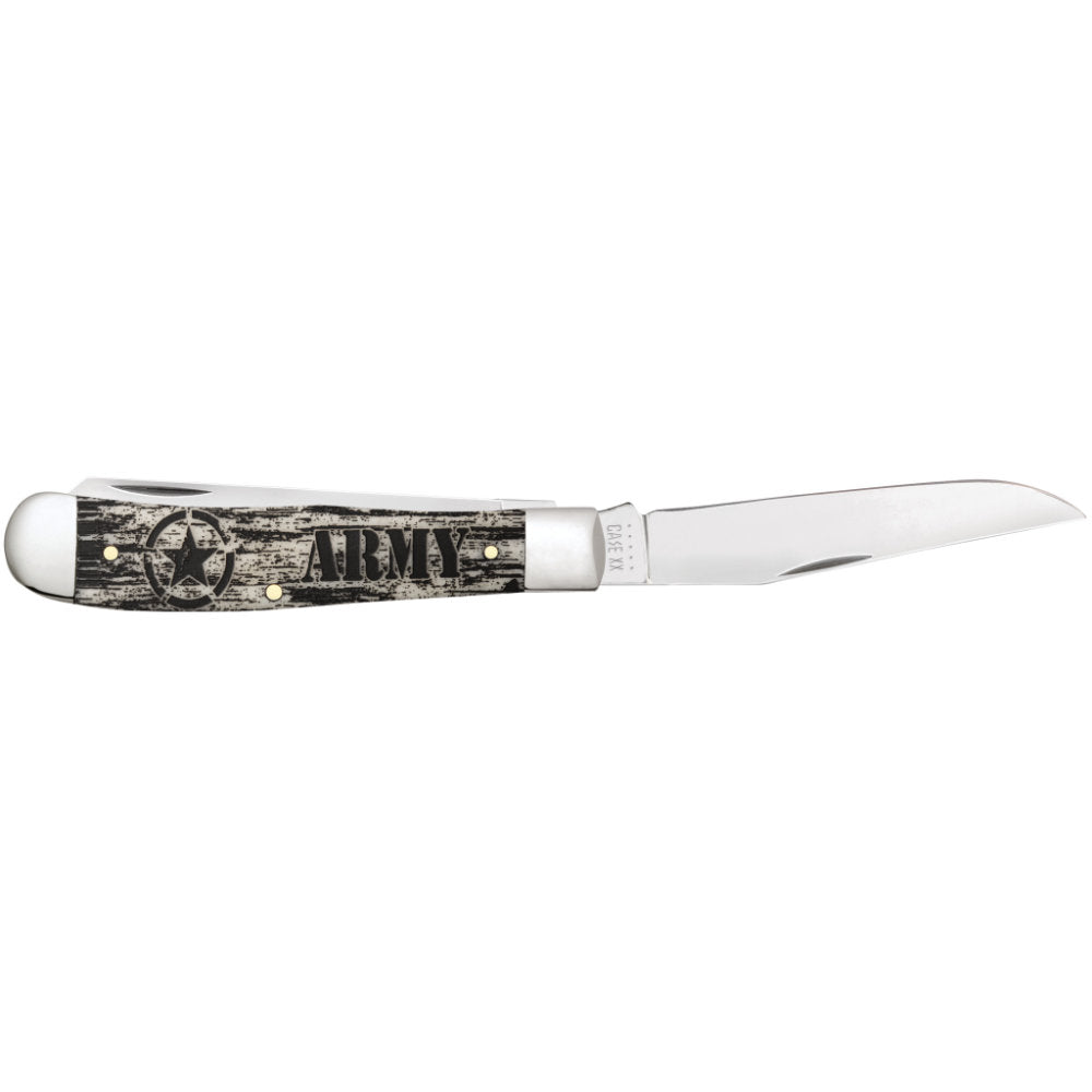 Case® Burnt 6.5 BoneStag Large Folding Hunter Knife –