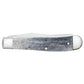 Case Trapper Smooth Gray Bone Pocket Knife Back View