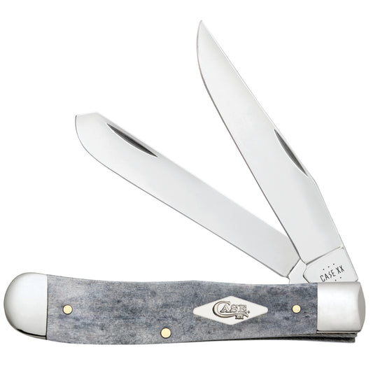 Case Trapper Smooth Gray Bone Pocket Knife at Swiss Knife Shop