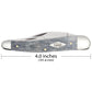 Case Seahorse Whittler Smooth Gray Bone Pocket Knife Length