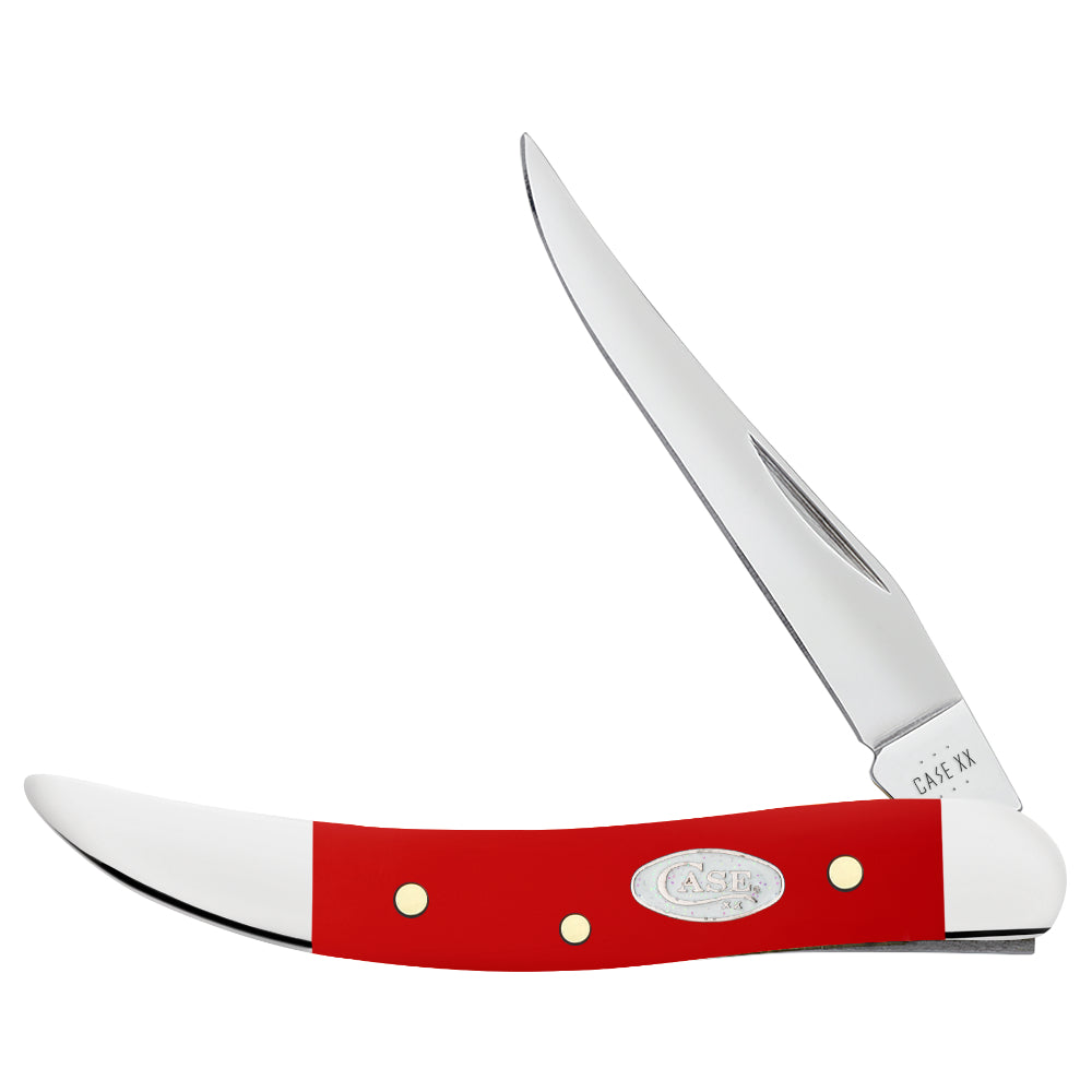 Case Small Texas Toothpick Red Synthetic SparXX Pocket Knife at Swiss Knife Shop