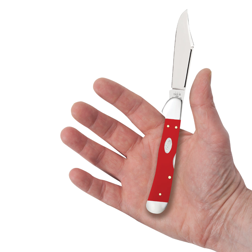 Case Copperlock Red Synthetic SparXX Pocket Knife in Hand