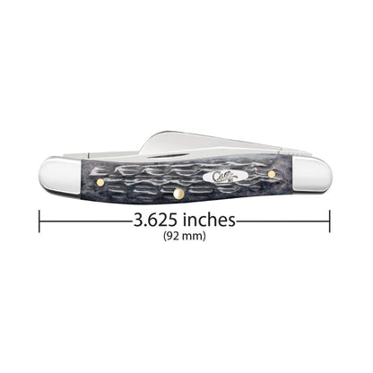 Case CS Medium Stockman Pocket Worn Grey Bone Pocket Knife is 3.63-inches Closed