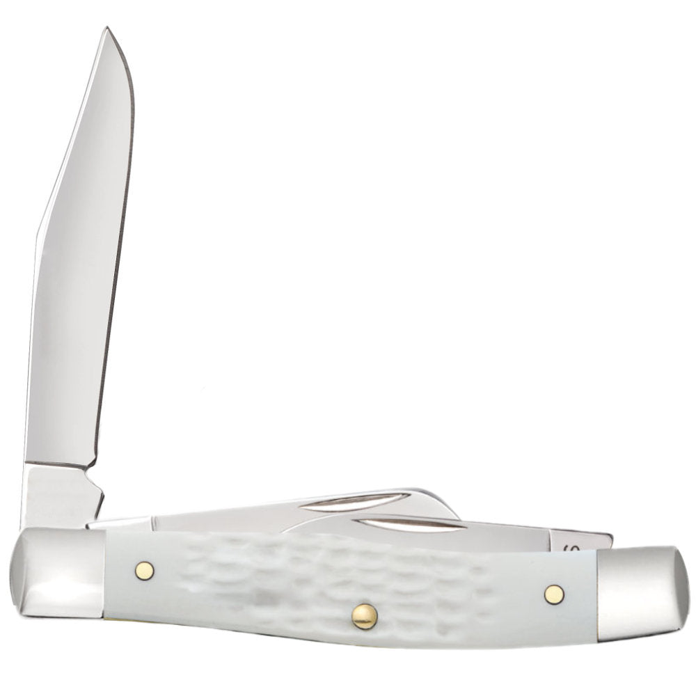 Case Medium Stockman White Synthetic SparXX Pocket Knife