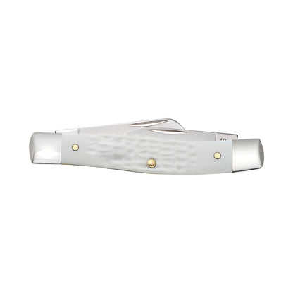 Case Medium Stockman White Synthetic Sparxx Pocket Knife Back