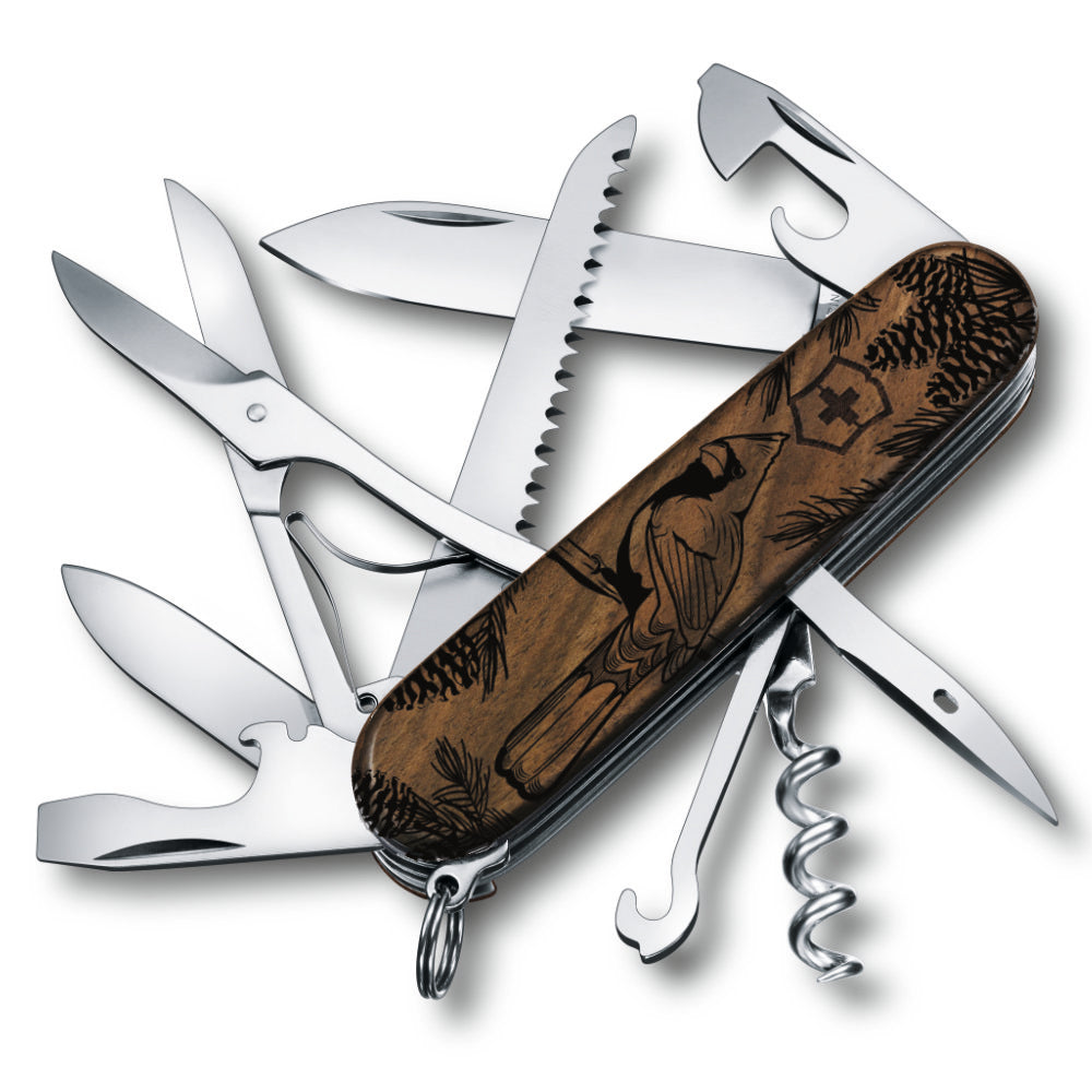 Victorinox Personalized Cardinal Huntsman Hardwood Walnut Designer