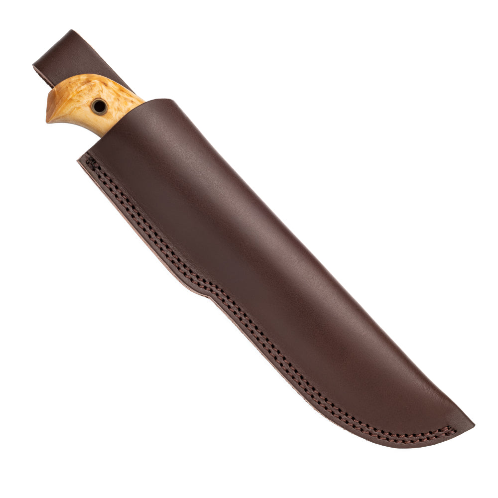 Helle Nordlys Outdoor Knife with Leather Sheath at Swiss Knife Shop