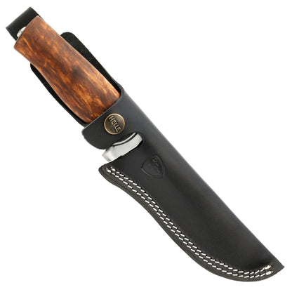 Helle GT 14C28N Outdoor Knife with Leather Sheath