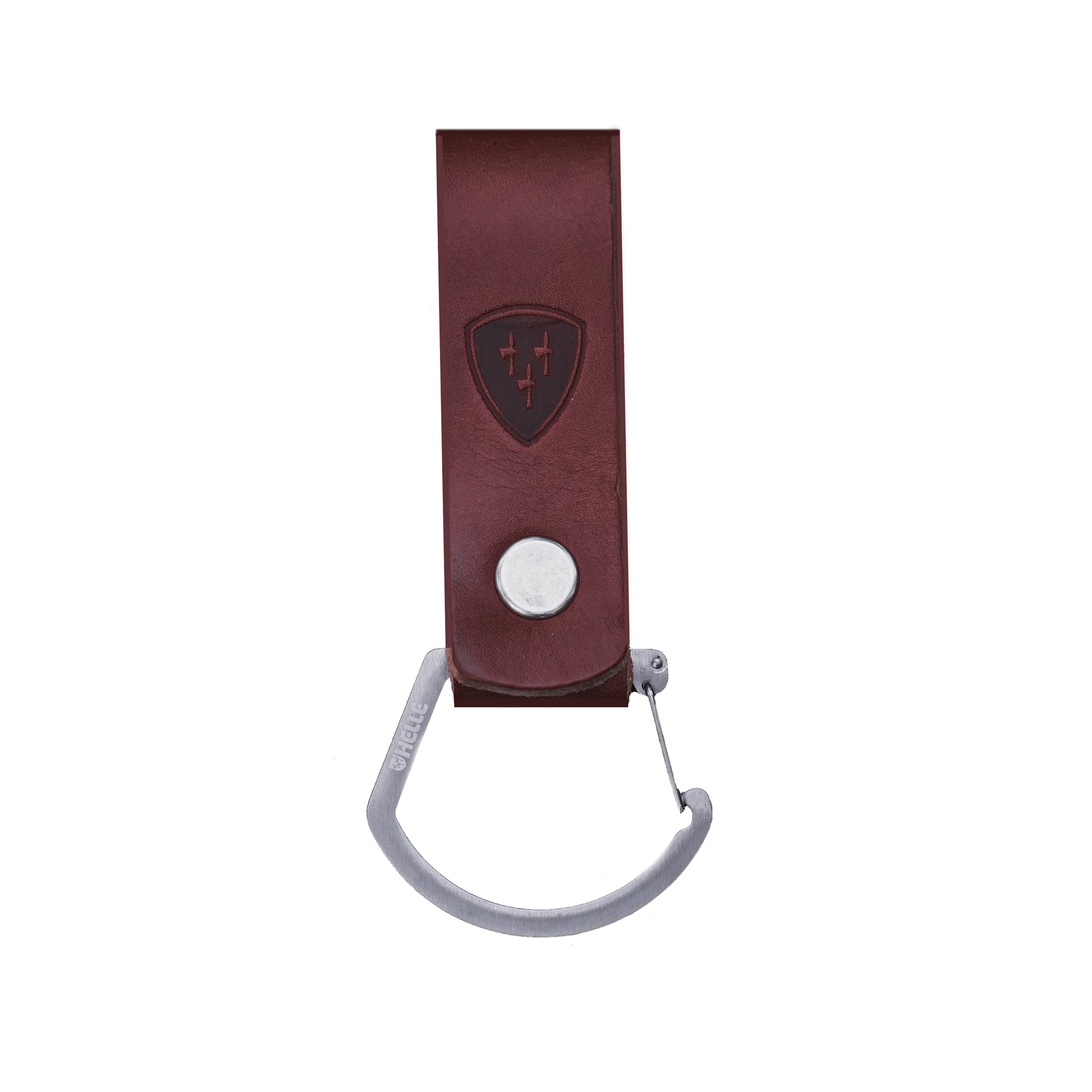 Helle Brown Leather Belt Clip at Swiss Knife Shop