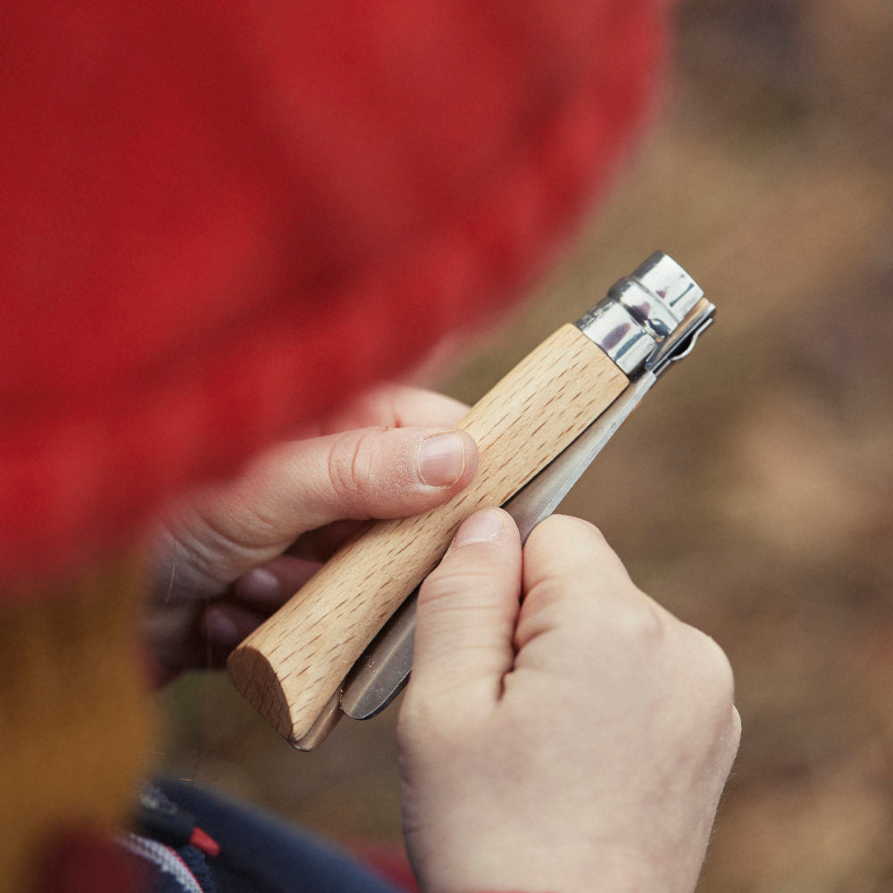 Opinel No.07 My First Opinel Folding Knife and Sheath Set Perfect for Small Hands