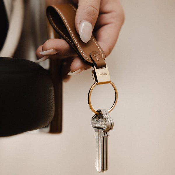 Orbitkey Key Organizer Leather Cognac/Tan