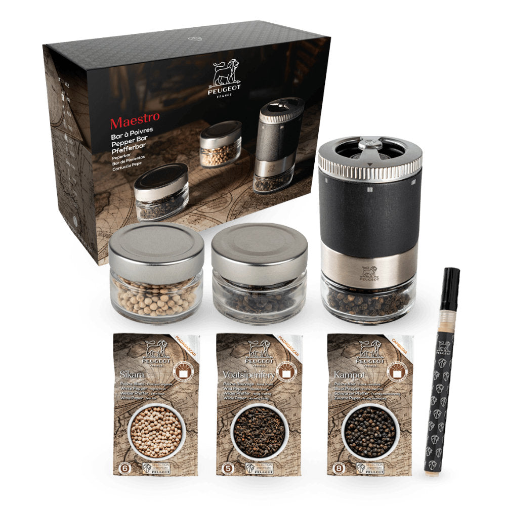 Peugeot Maestro 4" u'Select Pepper Mill Gift Set at Swiss Knife Shop