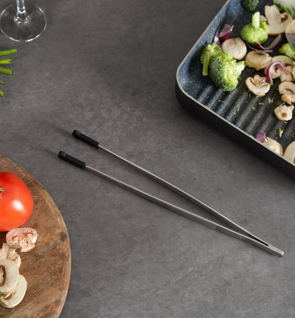 Endurance 12-inch Silicone Tipped Tweezers for Stir Fry, Meat and More