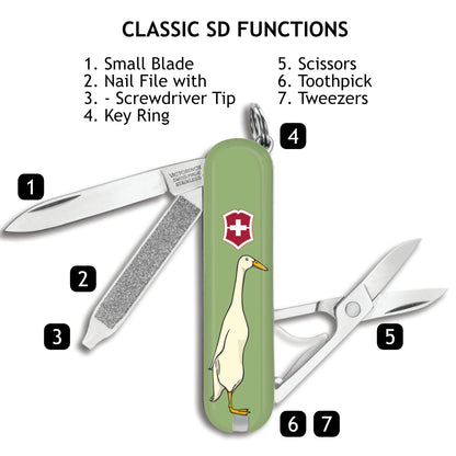 Victorinox Gaggle of Geese Classic SD Designer Swiss Army Knife Functions