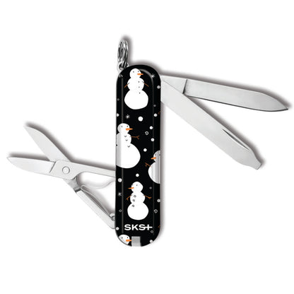 Victorinox Snowmen Classic SD Designer Swiss Army Knife Back View