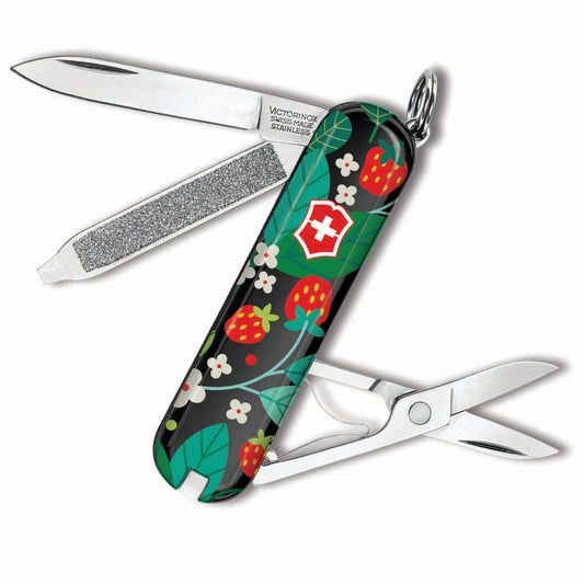 Victorinox Strawberry Patch Classic SD Designer Swiss Army Knife at Swiss Knife Shop