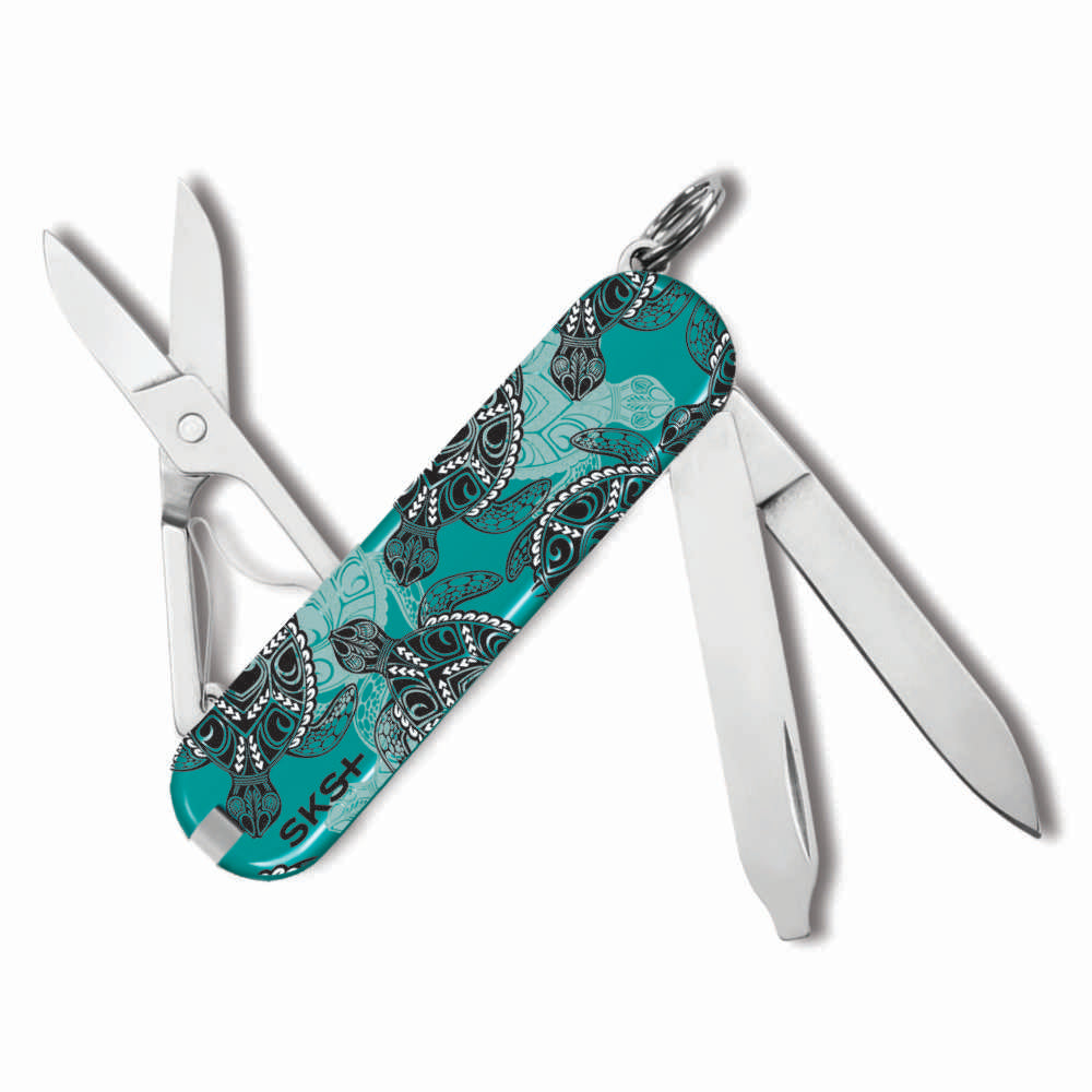 Victorinox Sea Turtles Classic SD Designer Swiss Army Knife at Swiss Knife Shop Back View