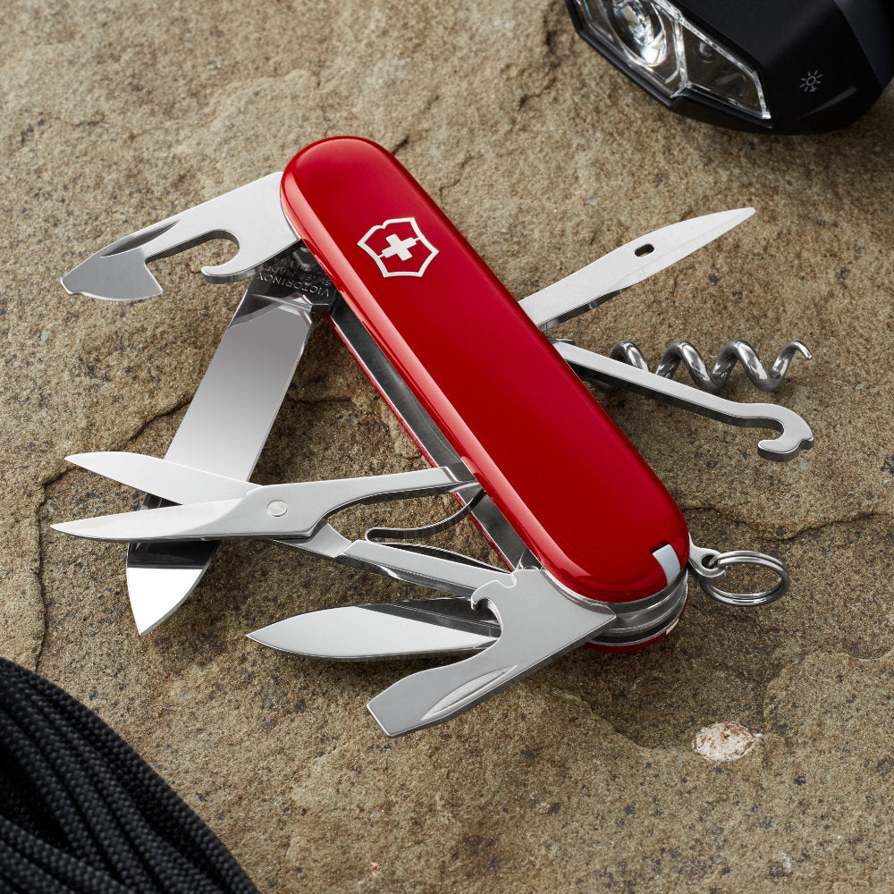 Victorinox Climber Swiss Army Knife Fanned Open Angled View