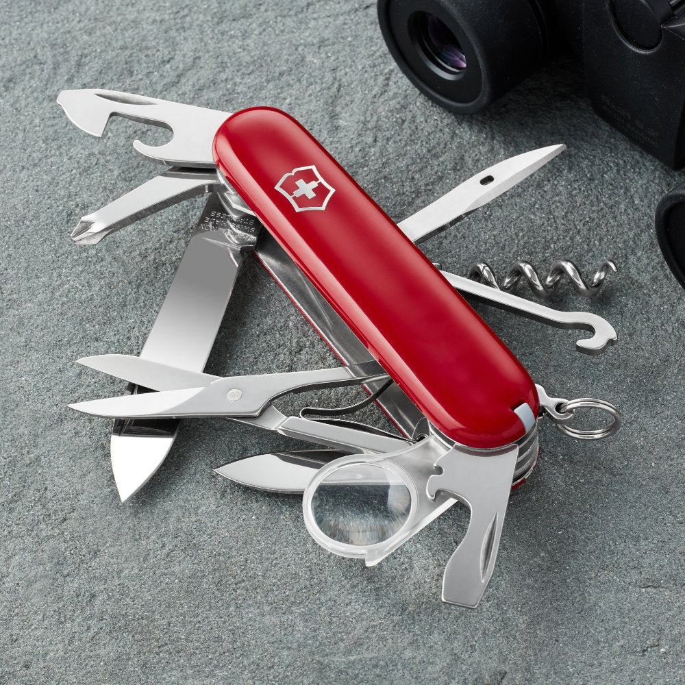 Victorinox Explorer Swiss Army Knife Open Side Angle