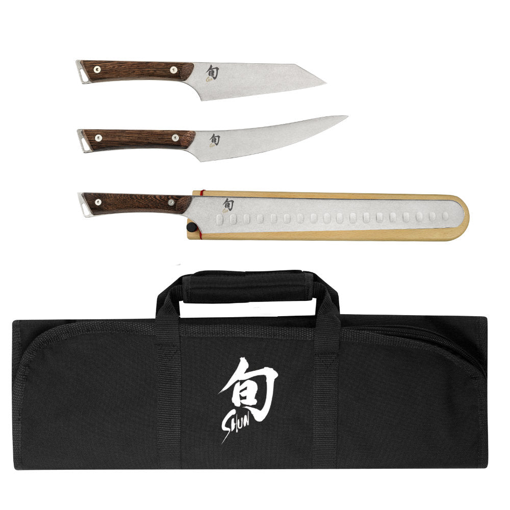 Shun Kanso 4-Piece BBQ Knife Set at Swiss Knife Shop