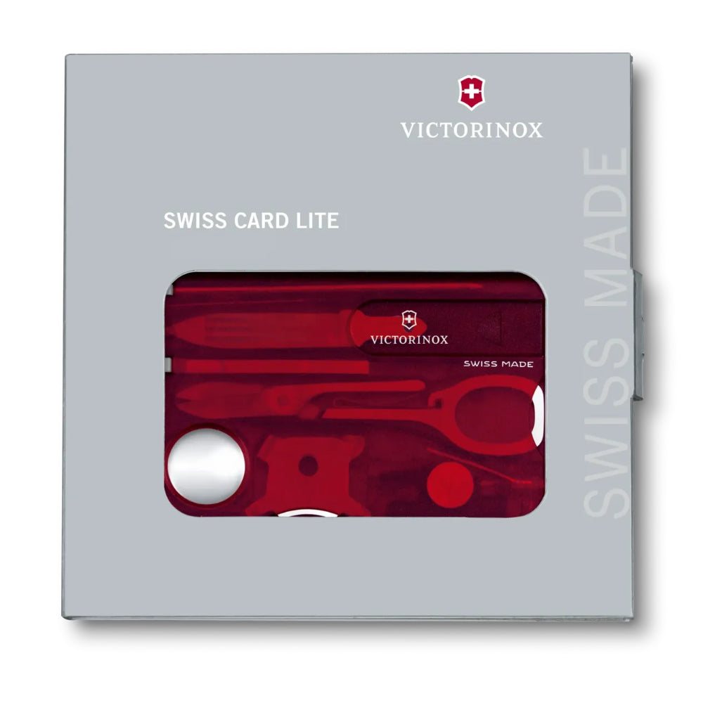 Victorinox SwissCard Lite Swiss Army Knife with LED Mini Light in Box