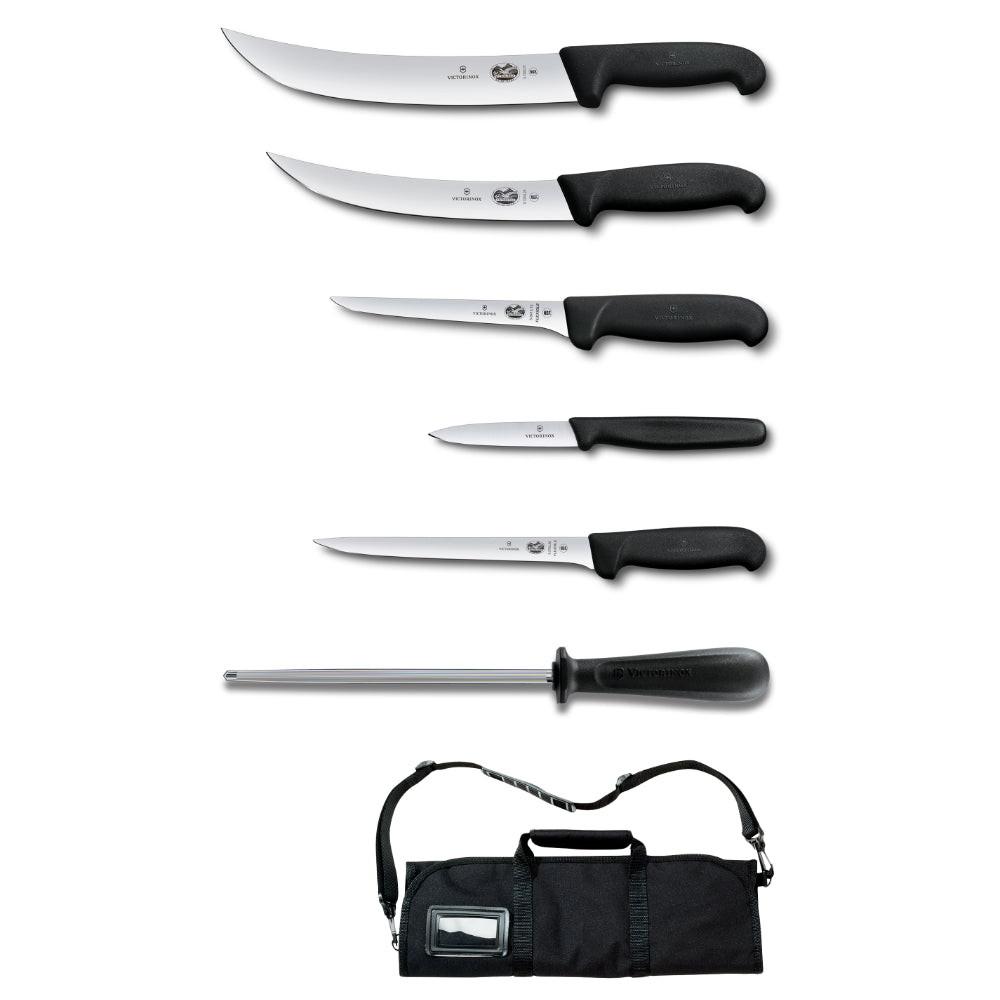 Victorinox Fibrox Pro 7-Piece Field Butcher Dressing Knife Kit at Swiss Knife Shop