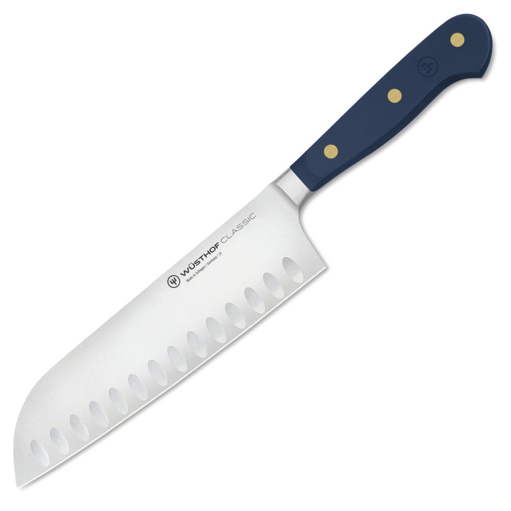 Wusthof Classic Wild Blueberry 7" Hollow Edge Santoku Knife at Swiss Knife Shop