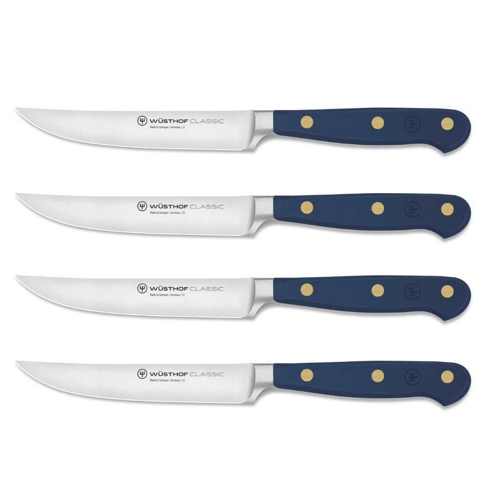 Wusthof Classic Wild Blueberry 4-Piece Steak Knife Set at Swiss Knife Shop