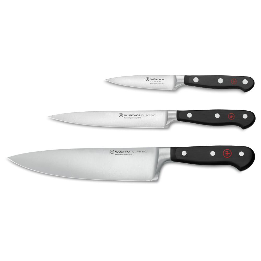 Wusthof Classic Ikon 3-Piece Starter Set at Swiss Knife Shop