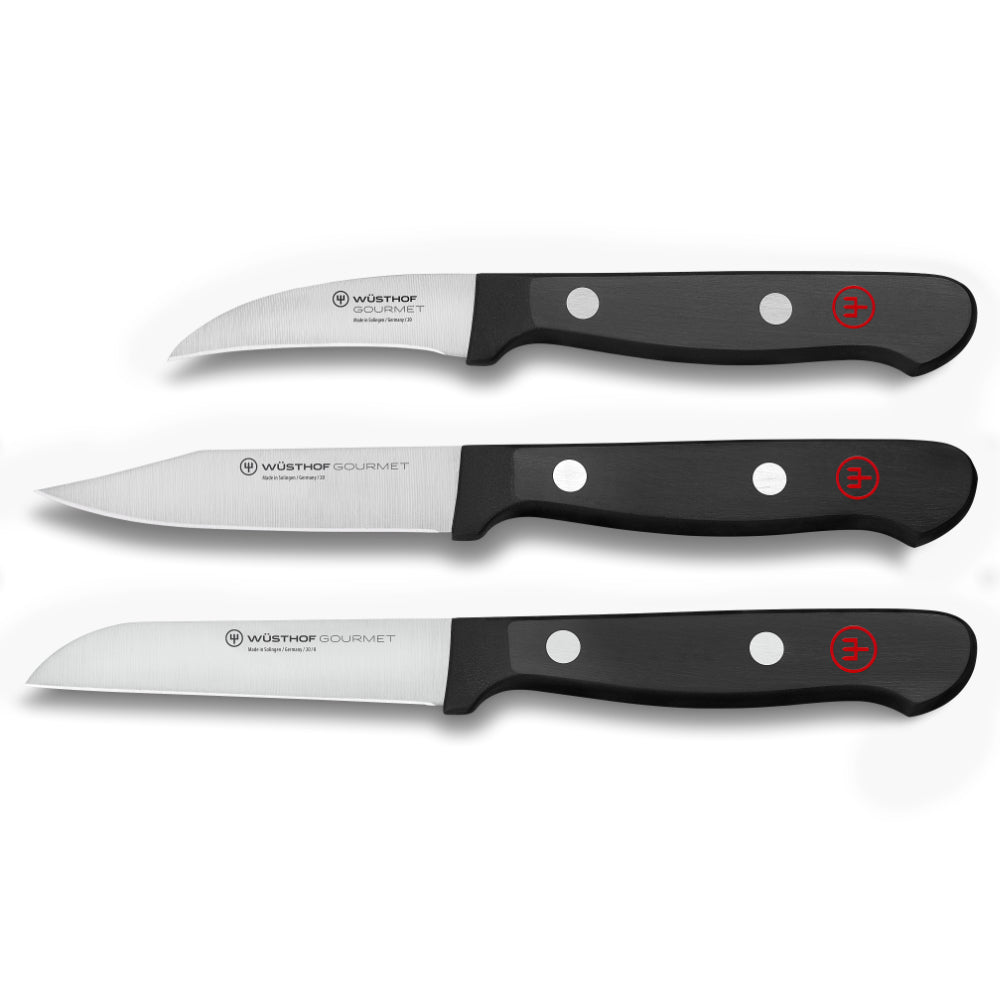 Wusthof Gourmet 3-Piece Paring Knife Set at Swiss Knife Shop