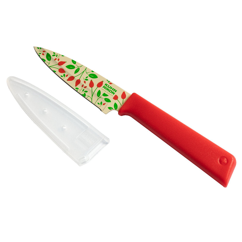 Kuhn Rikon Colori+ Rose Hips 4" Paring Knife