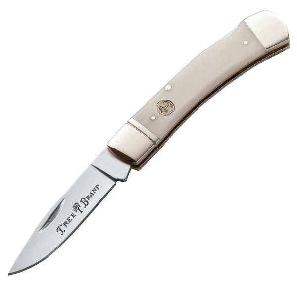 White Bone Handle Pocket Knife for Sale