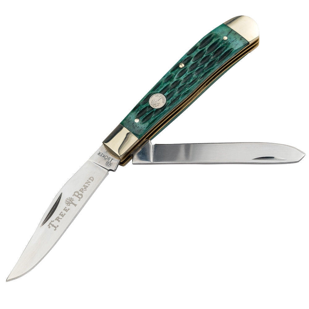 Boker Solingen Trapper Plum Wood 112585 Single Blade Slip Joint Folding  Knife For Sale