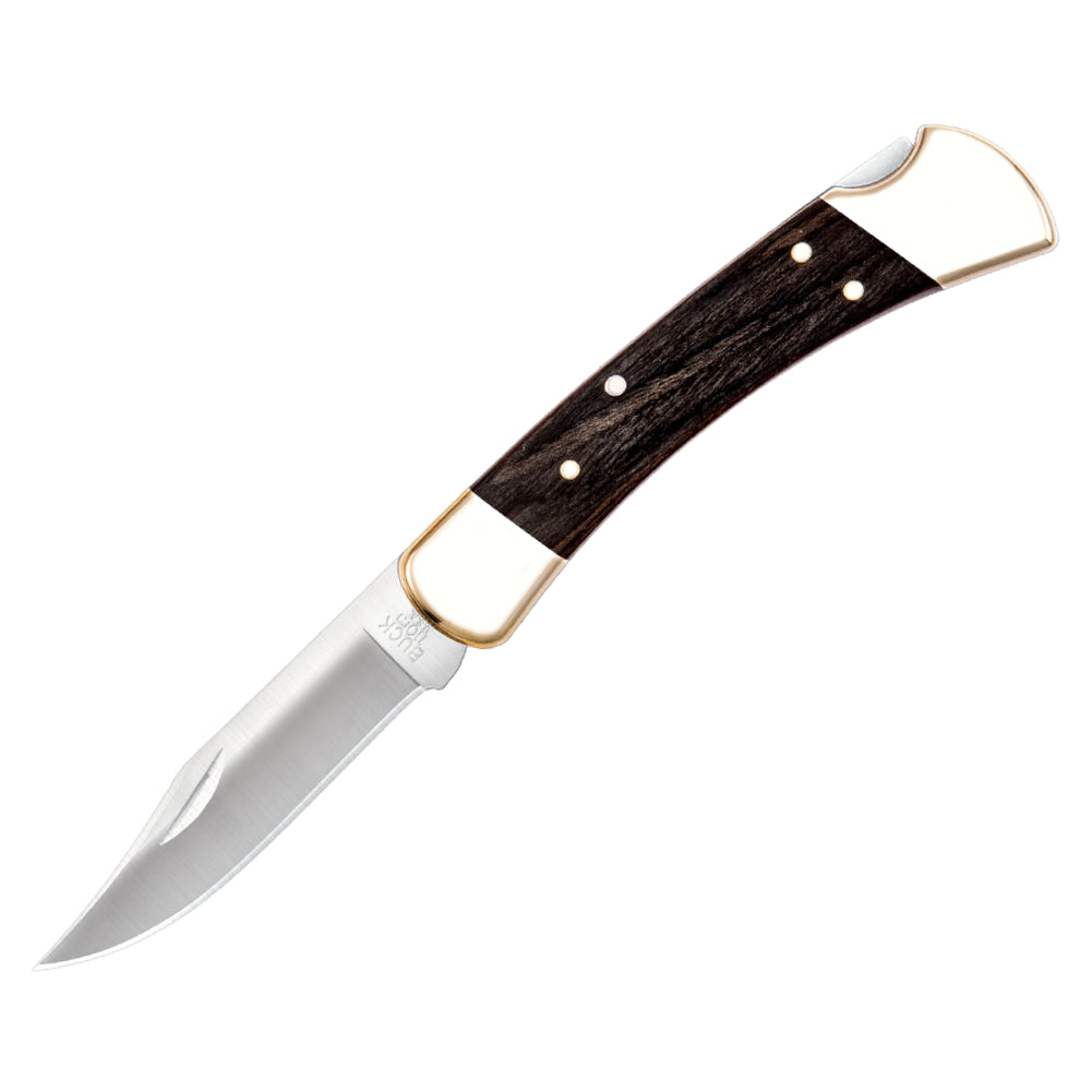 Buck 110 Folding Hunter Knife with Ebony Handle at Swiss Knife Shop