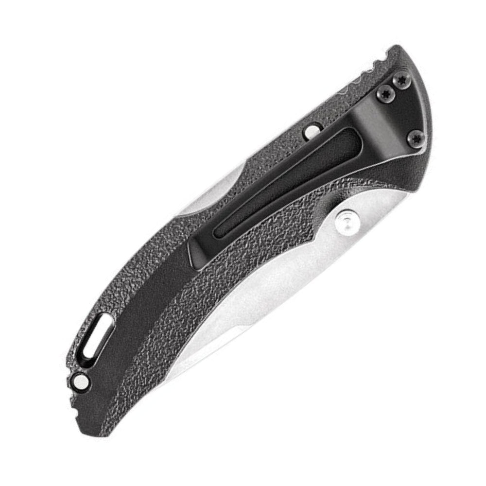 Buck 285 Bantam BLW Folding Knife, Black Closed for Convenient Carry