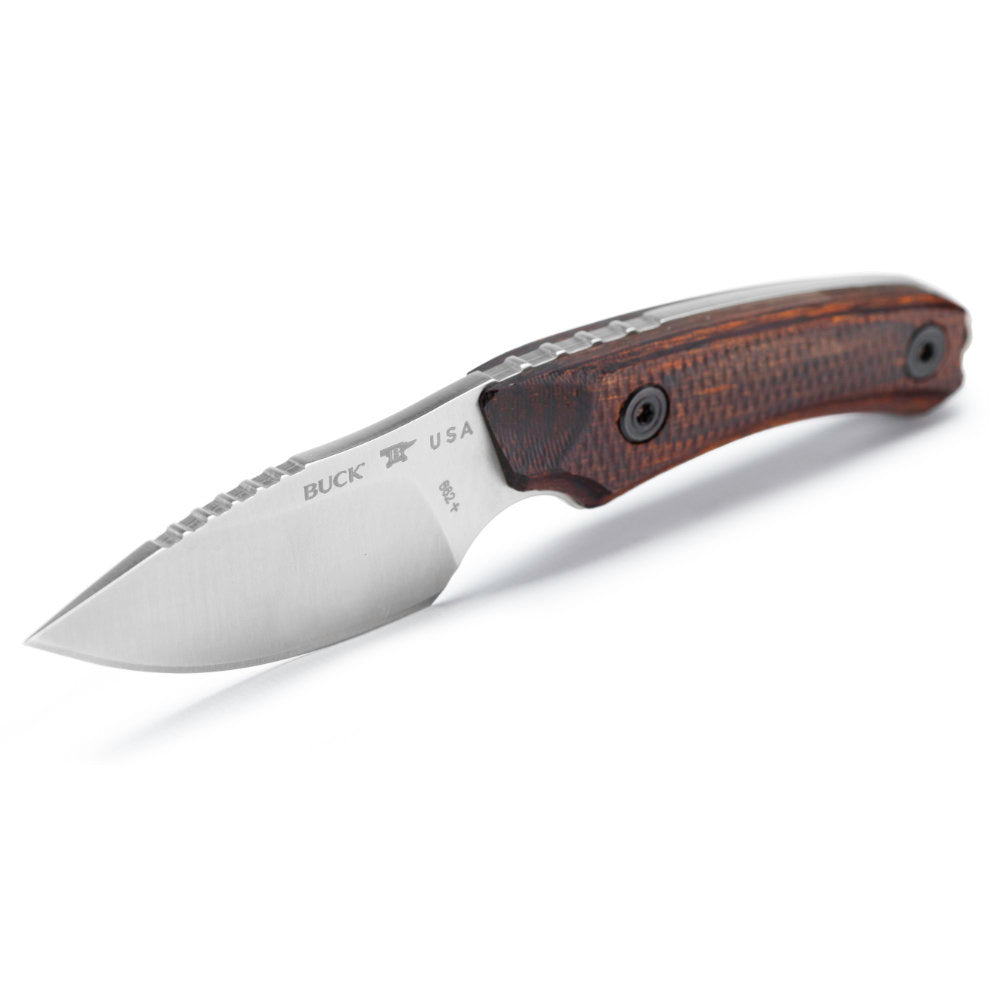 Buck 662 Alpha Scout Fixed Blade Knife with Walnut Handle Blade Detail