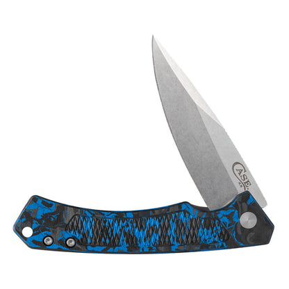 Case Marilla Marbled Carbon Fiber and Anodized Aluminum Pocket Knife